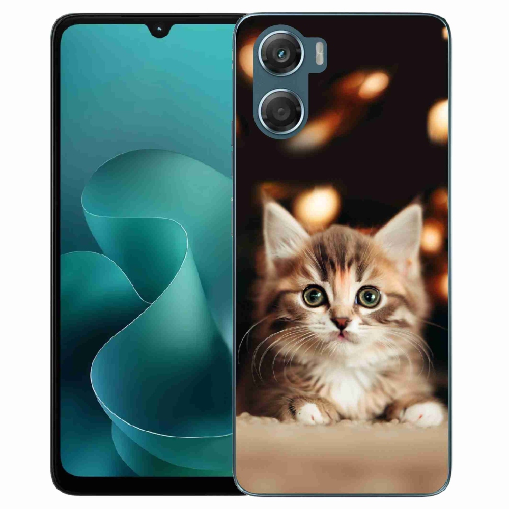 Gélový kryt mmCase na Motorola G06/G06 Power - roztomilé mačiatko 2