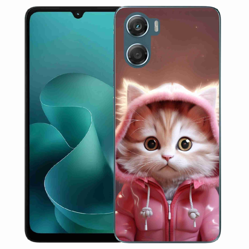 Gélový kryt mmCase na Motorola G06/G06 Power - roztomilé mačiatko 3