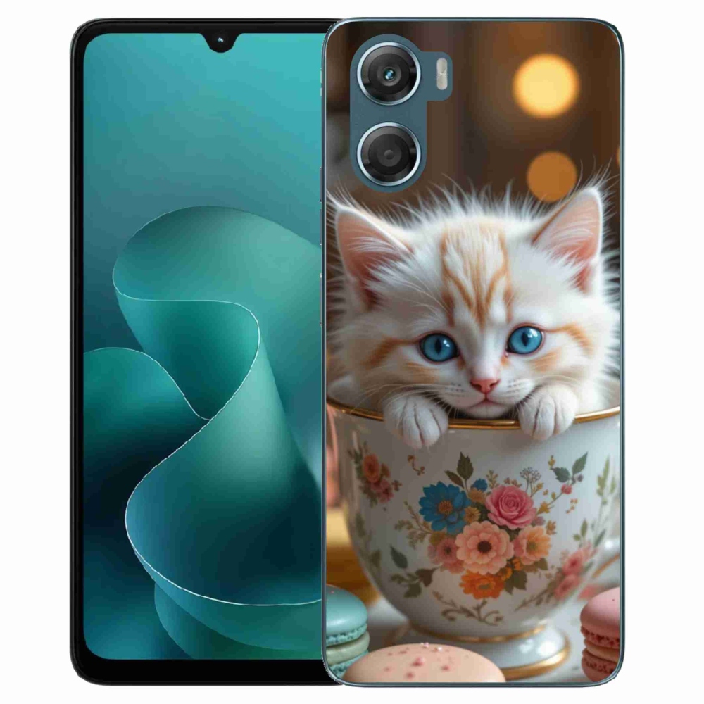 Gélový kryt mmCase na Motorola G06/G06 Power - roztomilé mačiatko 6
