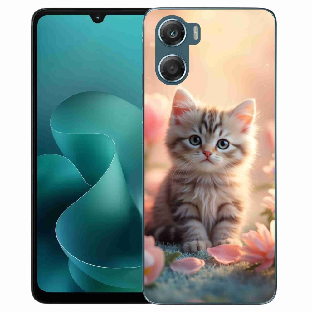 Gélový kryt mmCase na Motorola G06/G06 Power - roztomilé mačiatko 8