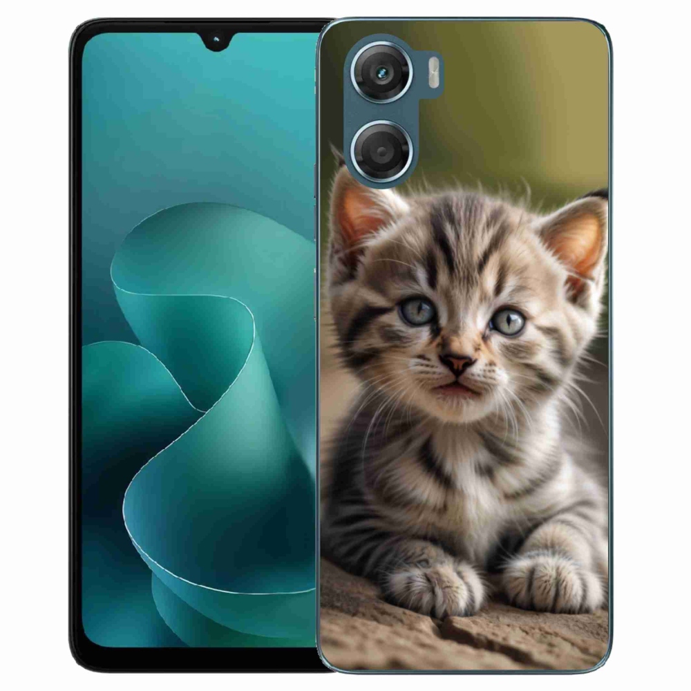 Gélový kryt mmCase na Motorola G06/G06 Power - roztomilé mačiatko 9