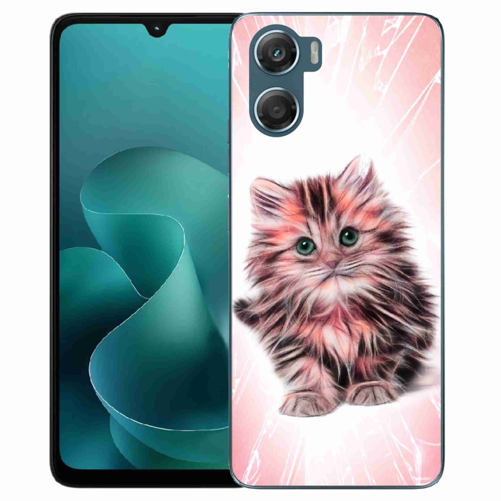 Gélový kryt mmCase na Motorola G06/G06 Power - roztomilé mačiatko