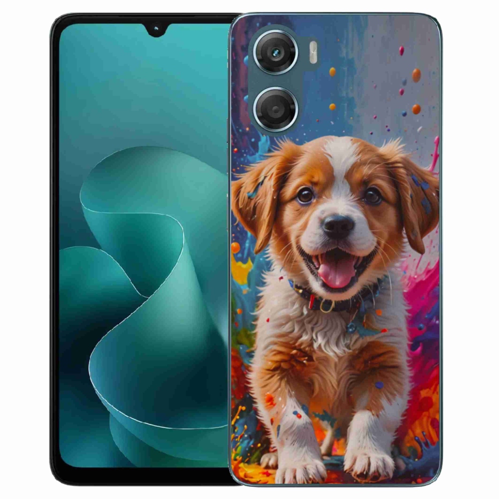 Gélový kryt mmCase na Motorola G06/G06 Power - roztomilé šteňa 3