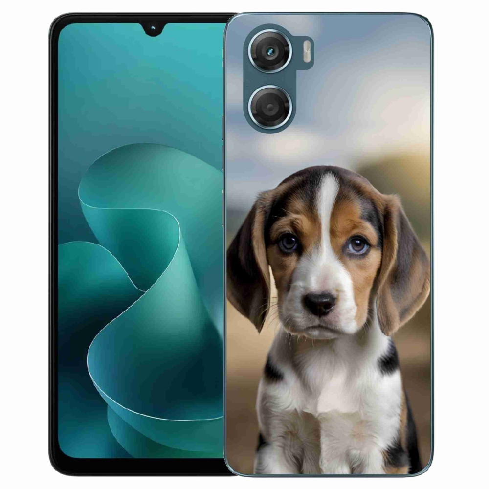 Gélový kryt mmCase na Motorola G06/G06 Power - roztomilý bígl