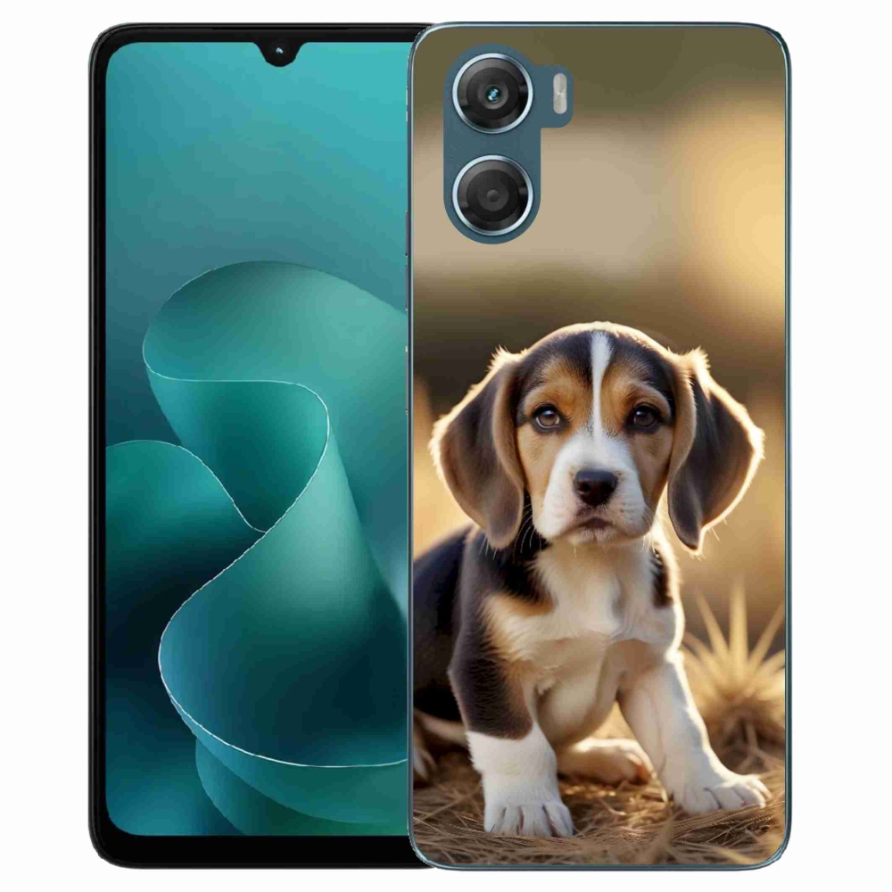 Gélový kryt mmCase na Motorola G06/G06 Power - roztomilý bígl
