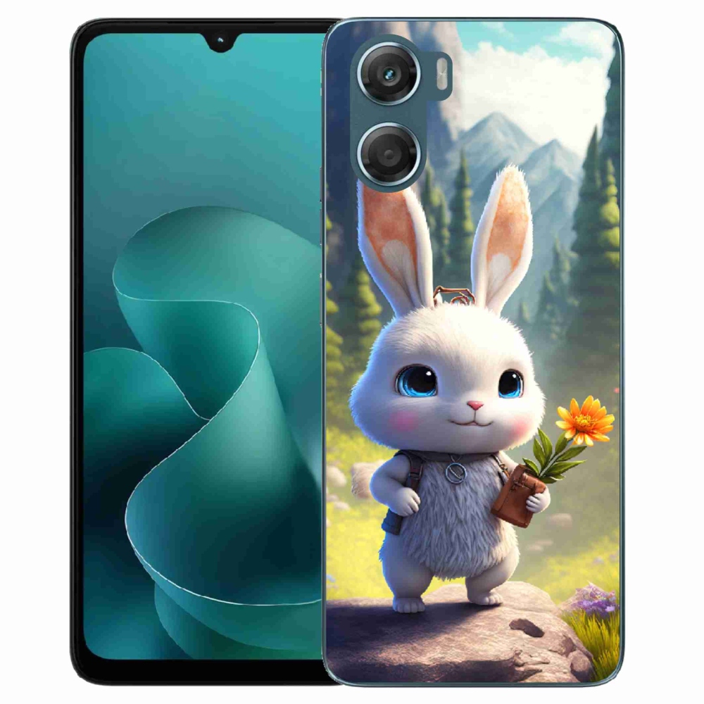 Gélový kryt mmCase na Motorola G06/G06 Power - roztomilý zajačik