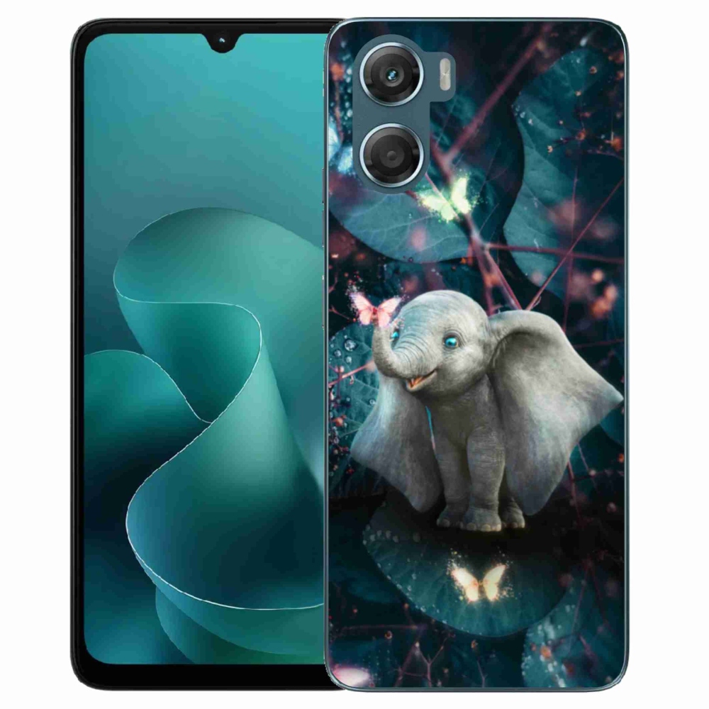 Gélový kryt mmCase na Motorola G06/G06 Power - roztomilý slon
