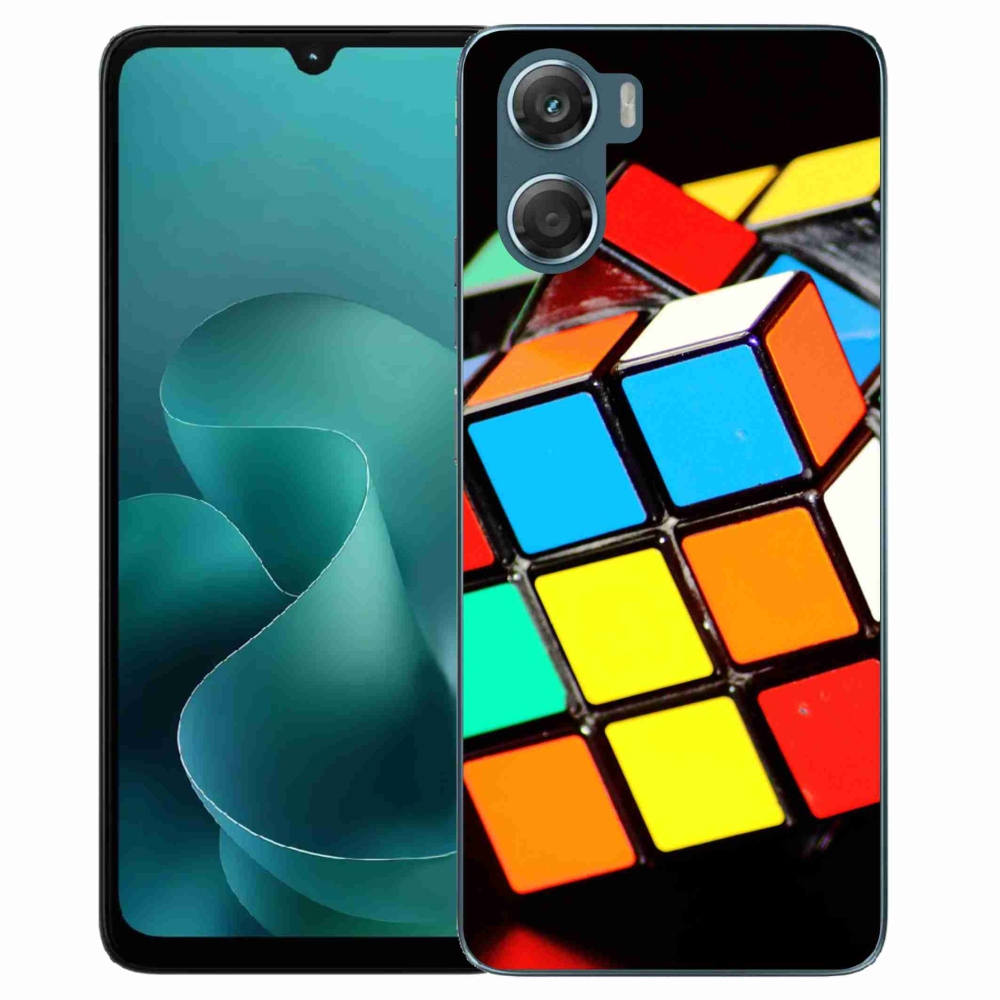 Gélový kryt mmCase na Motorola G06/G06 Power - rubikova kocka