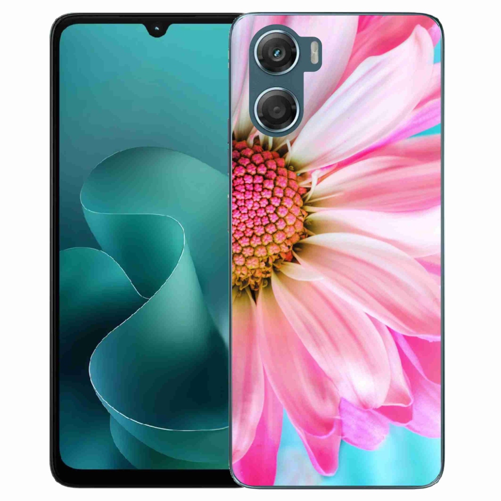 Gélový kryt mmCase na Motorola G06/G06 Power - ružová kvetina