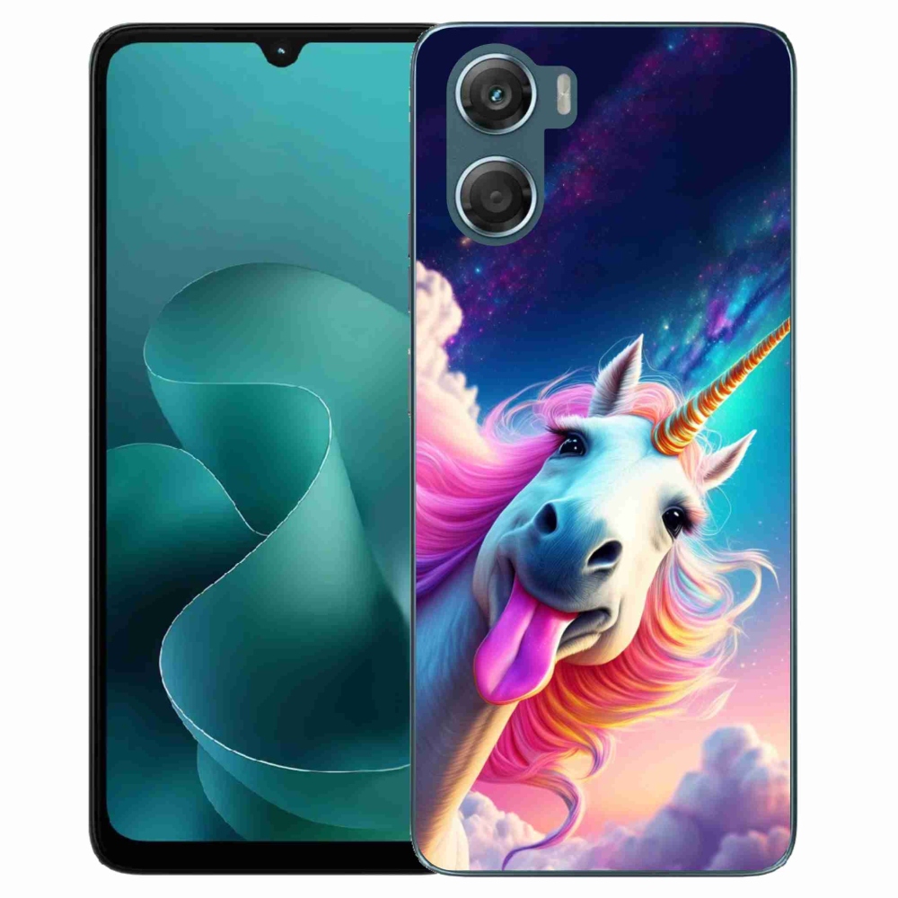 Gélový kryt mmCase na Motorola G06/G06 Power - šialený jednorožec