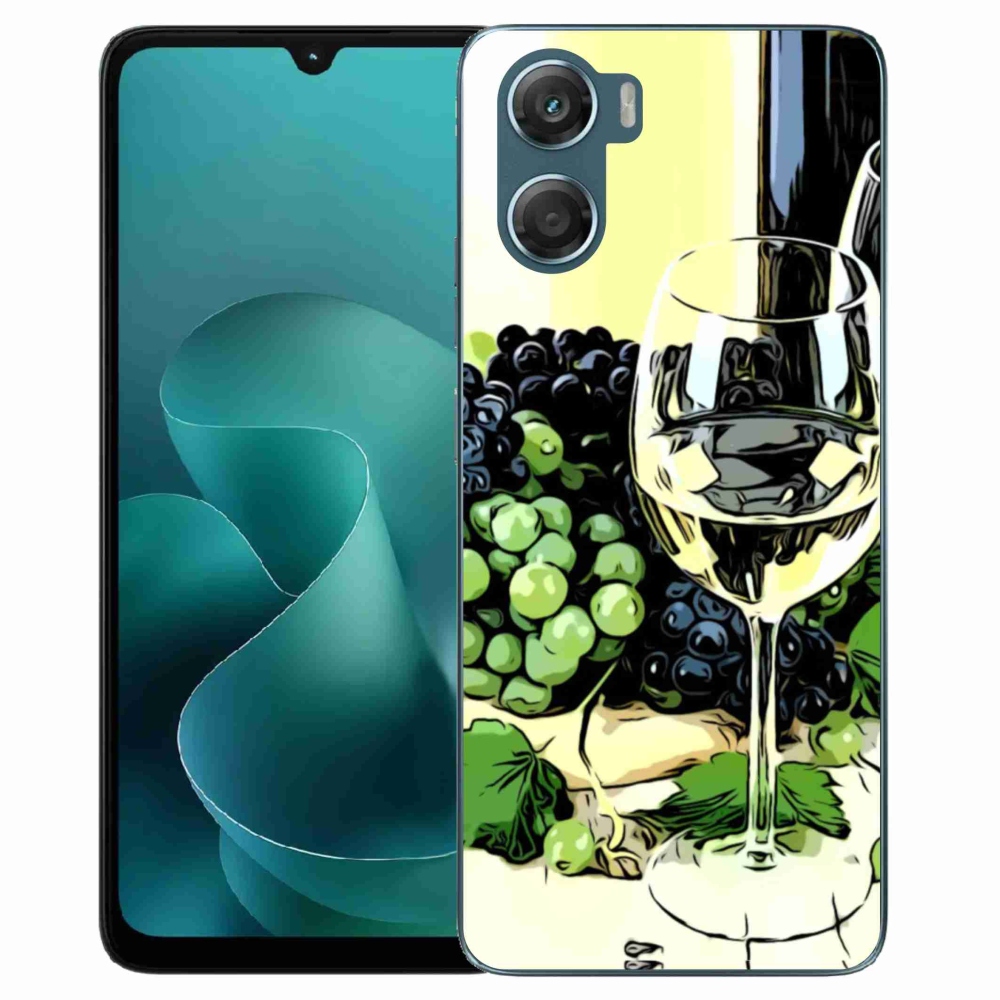 Gélový kryt mmCase na Motorola G06/G06 Power - pohár vína