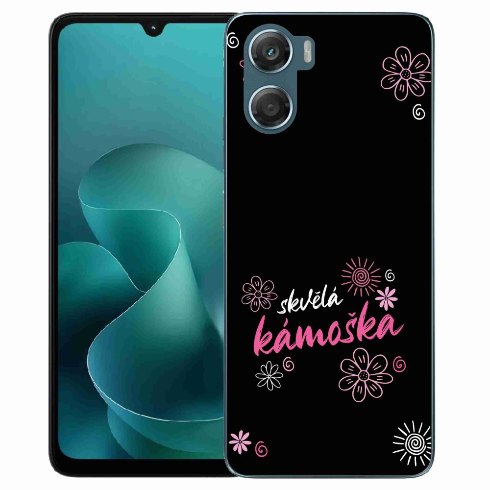 Gélový kryt mmCase na Motorola G06/G06 Power - skvelá kamoška čierne pozadie