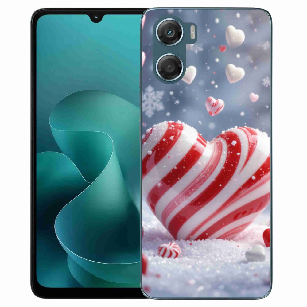 Gélový kryt mmCase na Motorola G06/G06 Power - sladké srdce