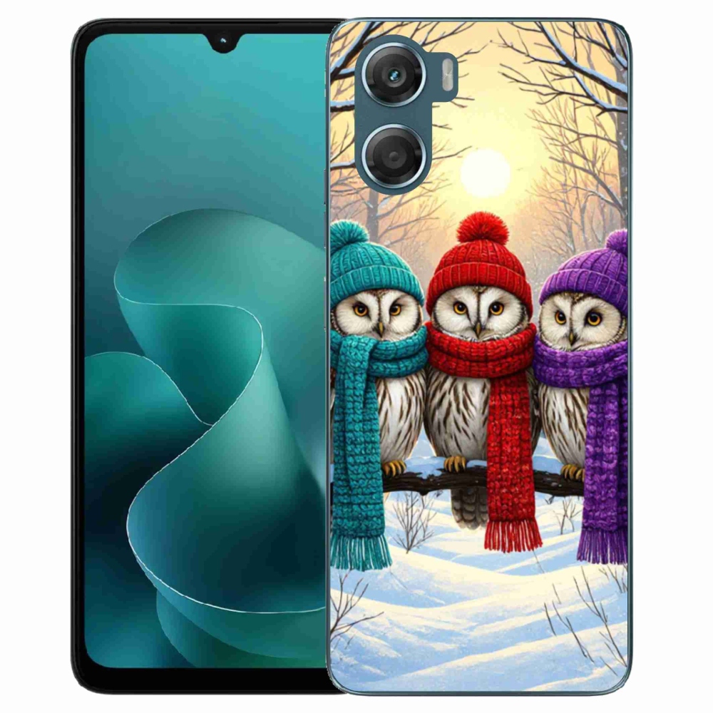 Gélový kryt mmCase na Motorola G06/G06 Power - soví priatelia