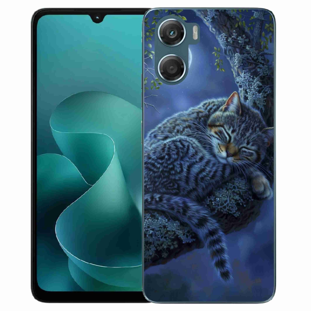 Gélový kryt mmCase na Motorola G06/G06 Power - spiaca mačka