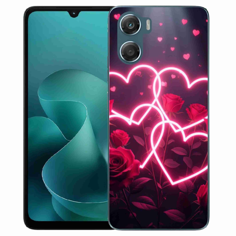 Gélový kryt mmCase na Motorola G06/G06 Power - srdce lásky