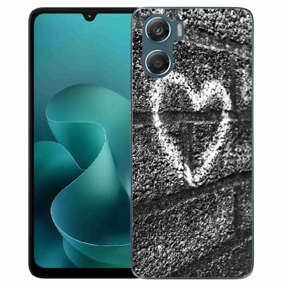 Gélový kryt mmCase na Motorola G06/G06 Power - srdce na stene