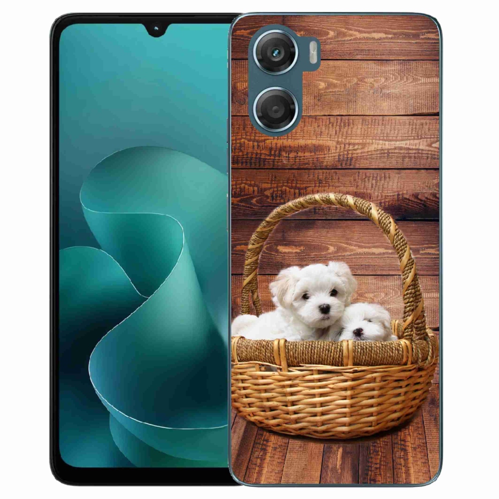 Gélový kryt mmCase na Motorola G06/G06 Power - šteniatka