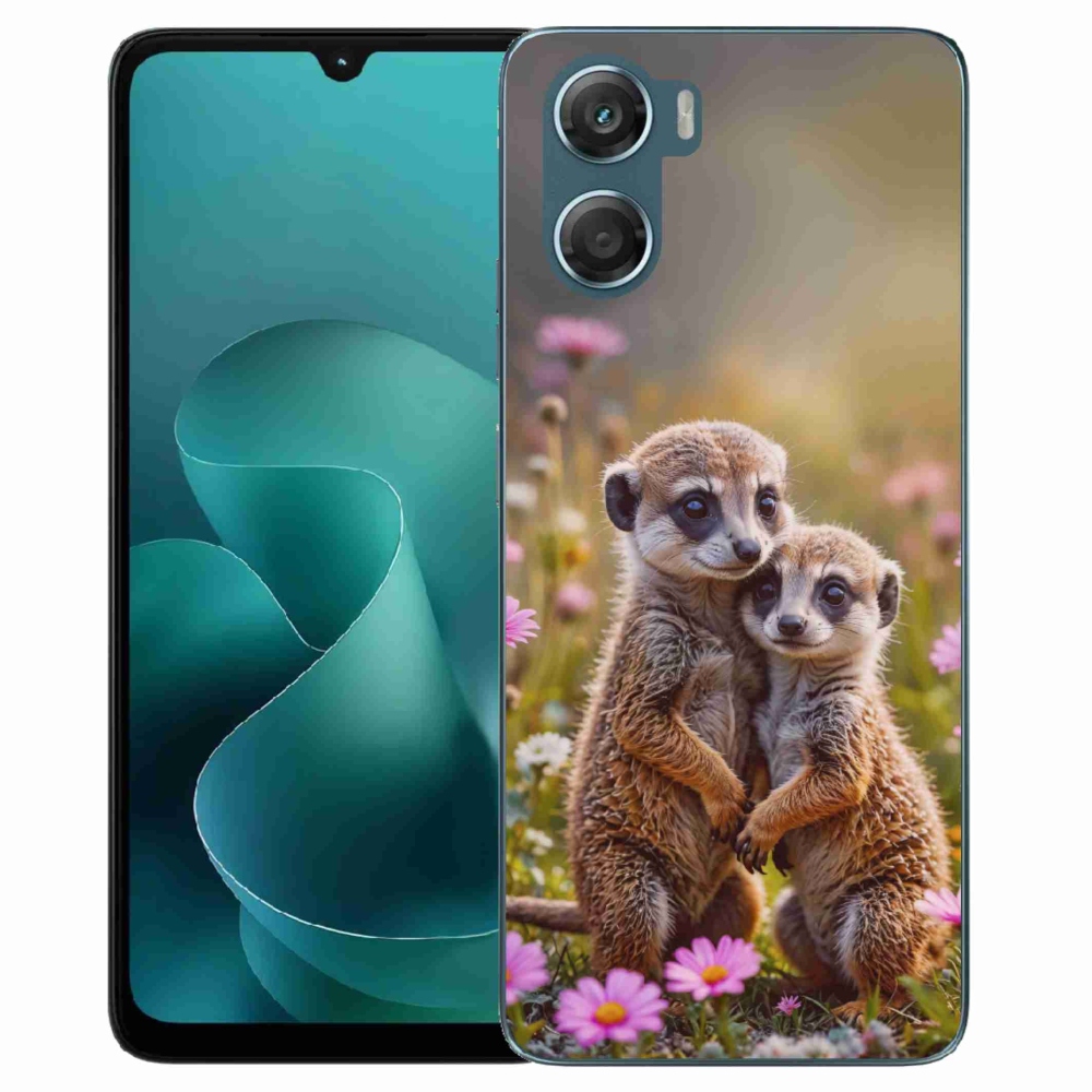 Gélový kryt mmCase na Motorola G06/G06 Power - surikatí duo