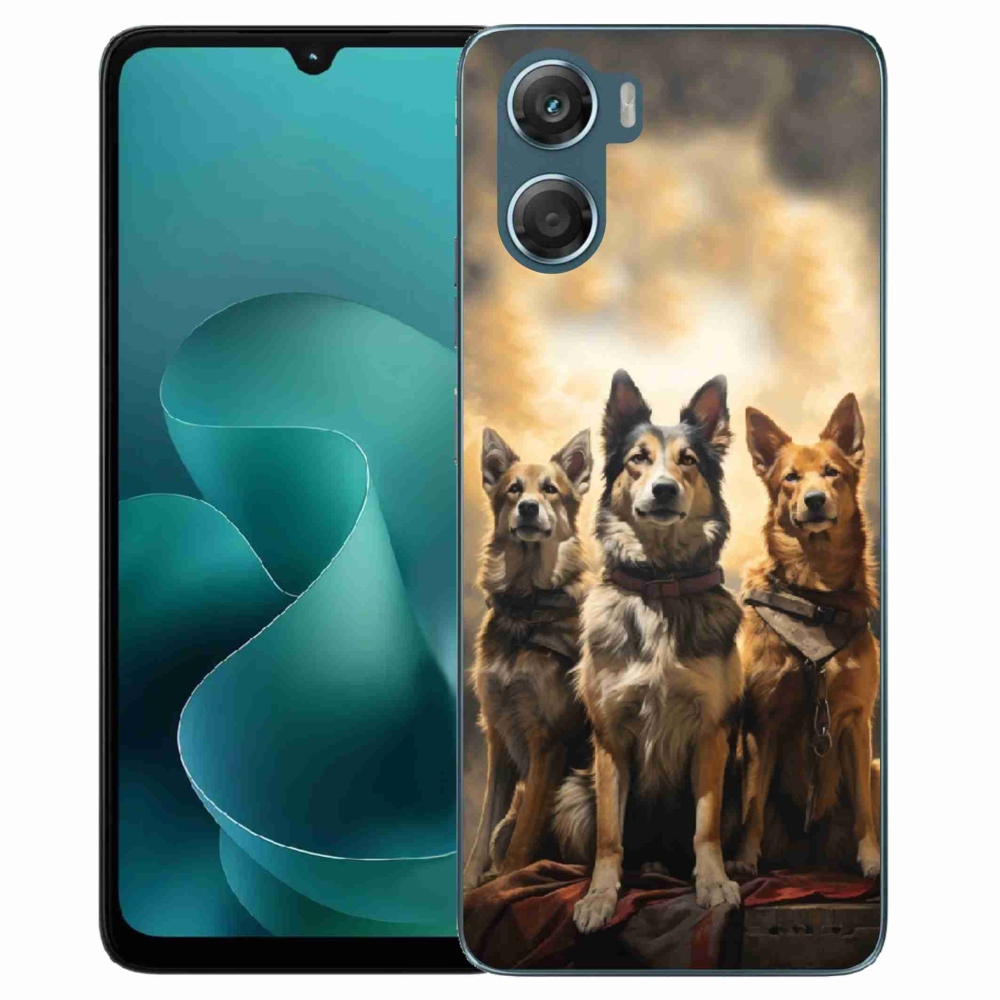 Gélový kryt mmCase na Motorola G06/G06 Power - tri psy