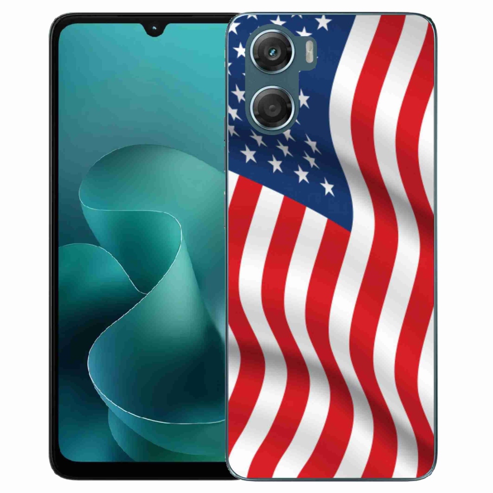 Gélový kryt mmCase na Motorola G06/G06 Power - USA vlajka