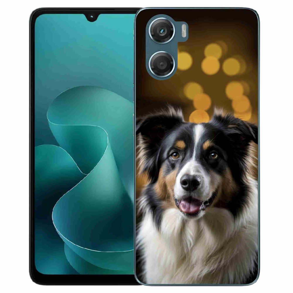 Gélový kryt mmCase na Motorola G06/G06 Power - usmievavý austrálsky ovčiak