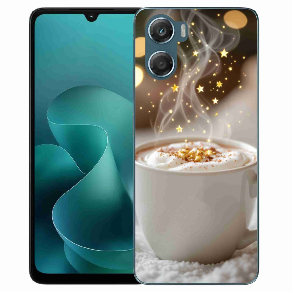 Gélový kryt mmCase na Motorola G06/G06 Power - vianočný horúci nápoj