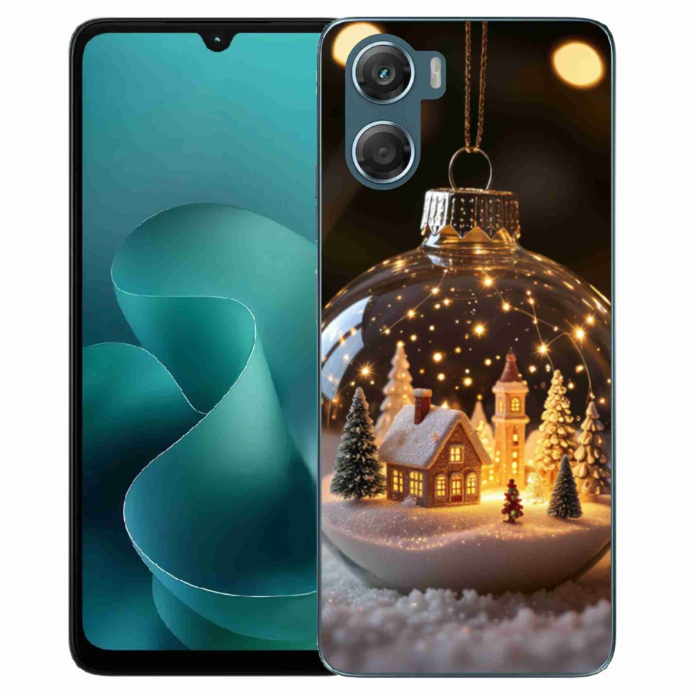 Gélový kryt mmCase na Motorola G06/G06 Power - vianočné gule 3