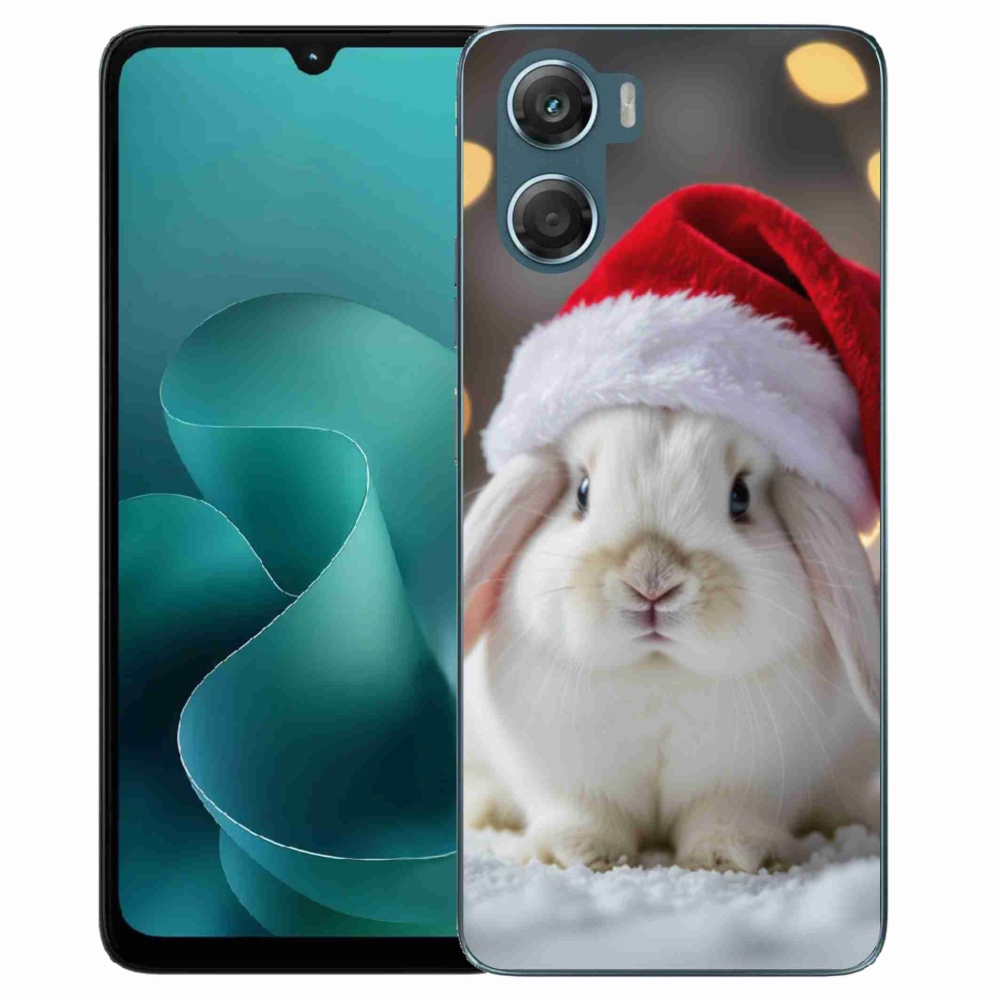 Gélový kryt mmCase na Motorola G06/G06 Power - vianočný králik