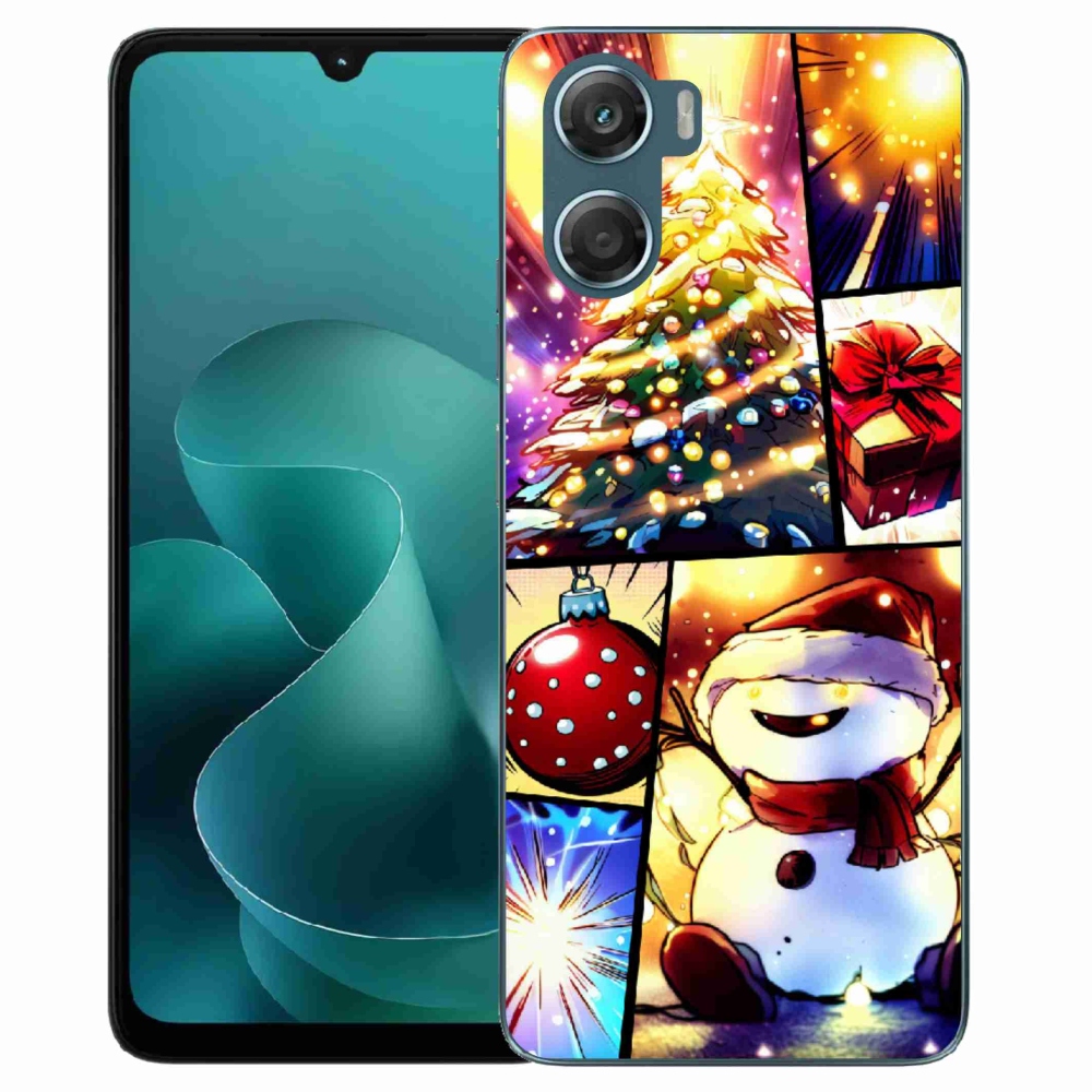 Gélový kryt mmCase na Motorola G06/G06 Power - vianočné motívy 1