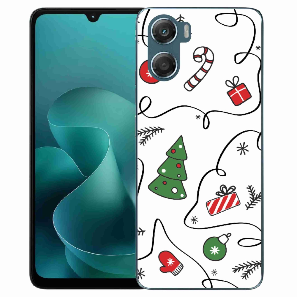 Gélový kryt mmCase na Motorola G06/G06 Power - vianočné motívy