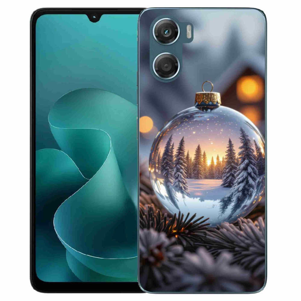 Gélový kryt mmCase na Motorola G06/G06 Power - vianočná ozdoba