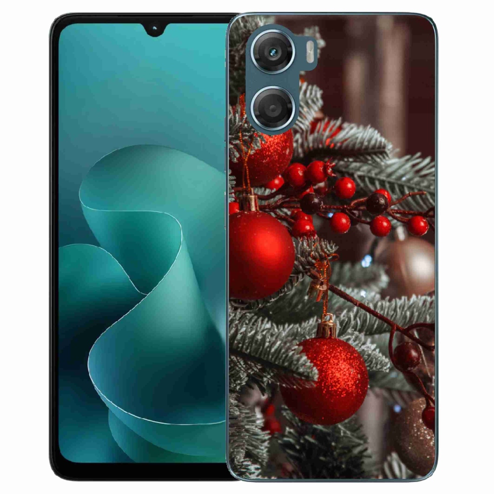 Gélový kryt mmCase na Motorola G06/G06 Power - vianočné ozdoby 2