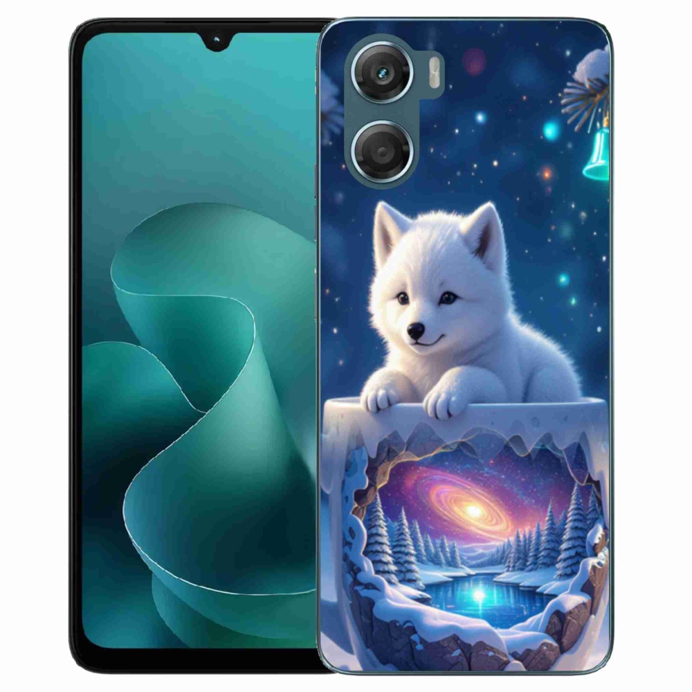 Gélový kryt mmCase na Motorola G06/G06 Power - vianočné šteňa