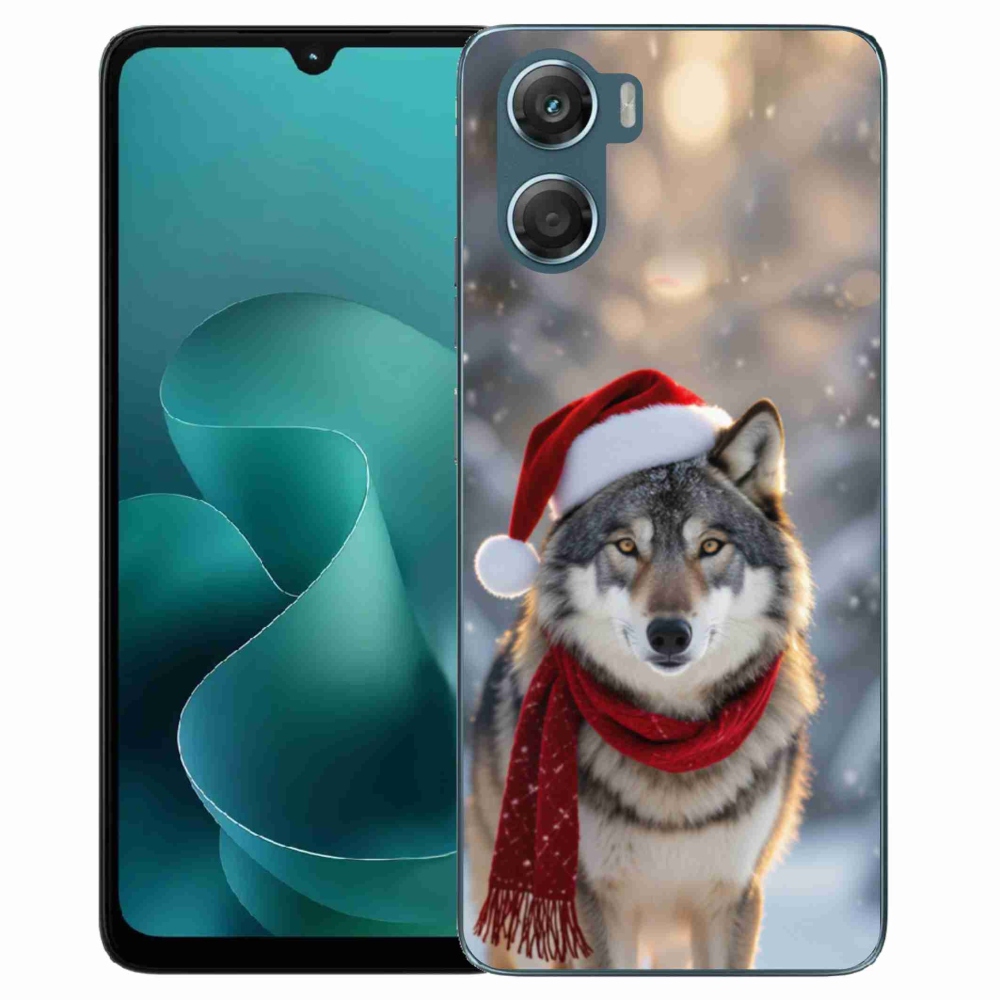 Gélový kryt mmCase na Motorola G06/G06 Power - vianočný vlk