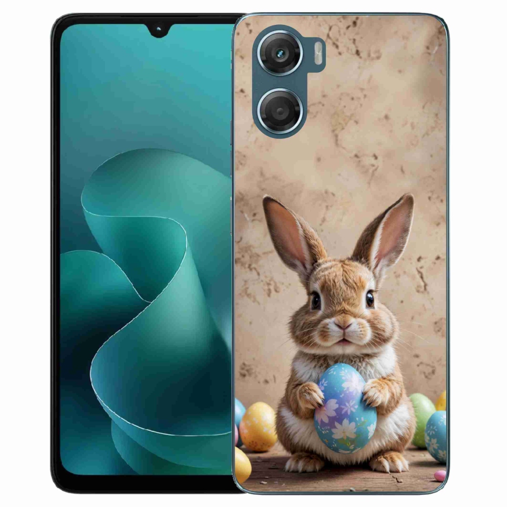 Gélový kryt mmCase na Motorola G06/G06 Power - veľkonočný zajačik