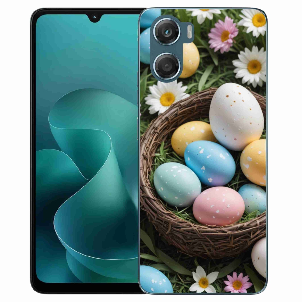 Gélový kryt mmCase na Motorola G06/G06 Power - veľkonočné vajíčka 2