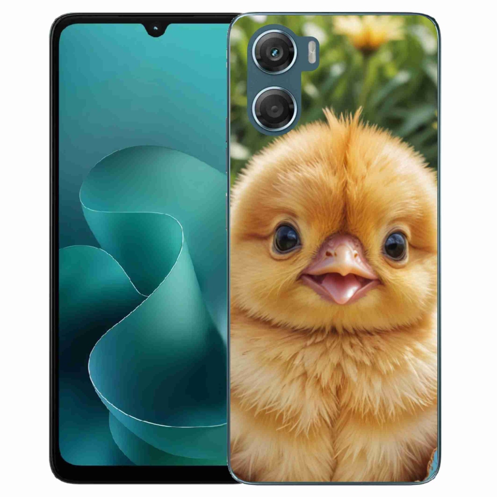 Gélový kryt mmCase na Motorola G06/G06 Power - veselé kuriatko