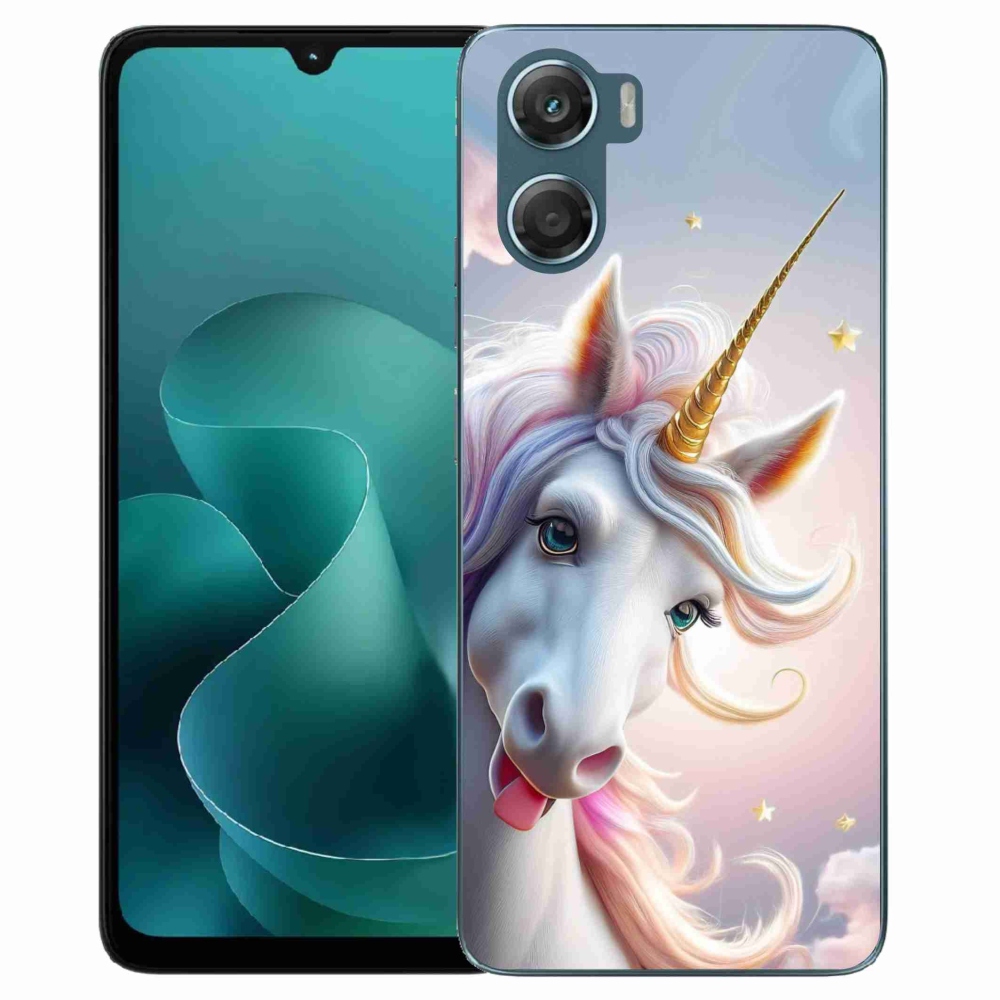 Gélový kryt mmCase na Motorola G06/G06 Power - veselý jednorožec