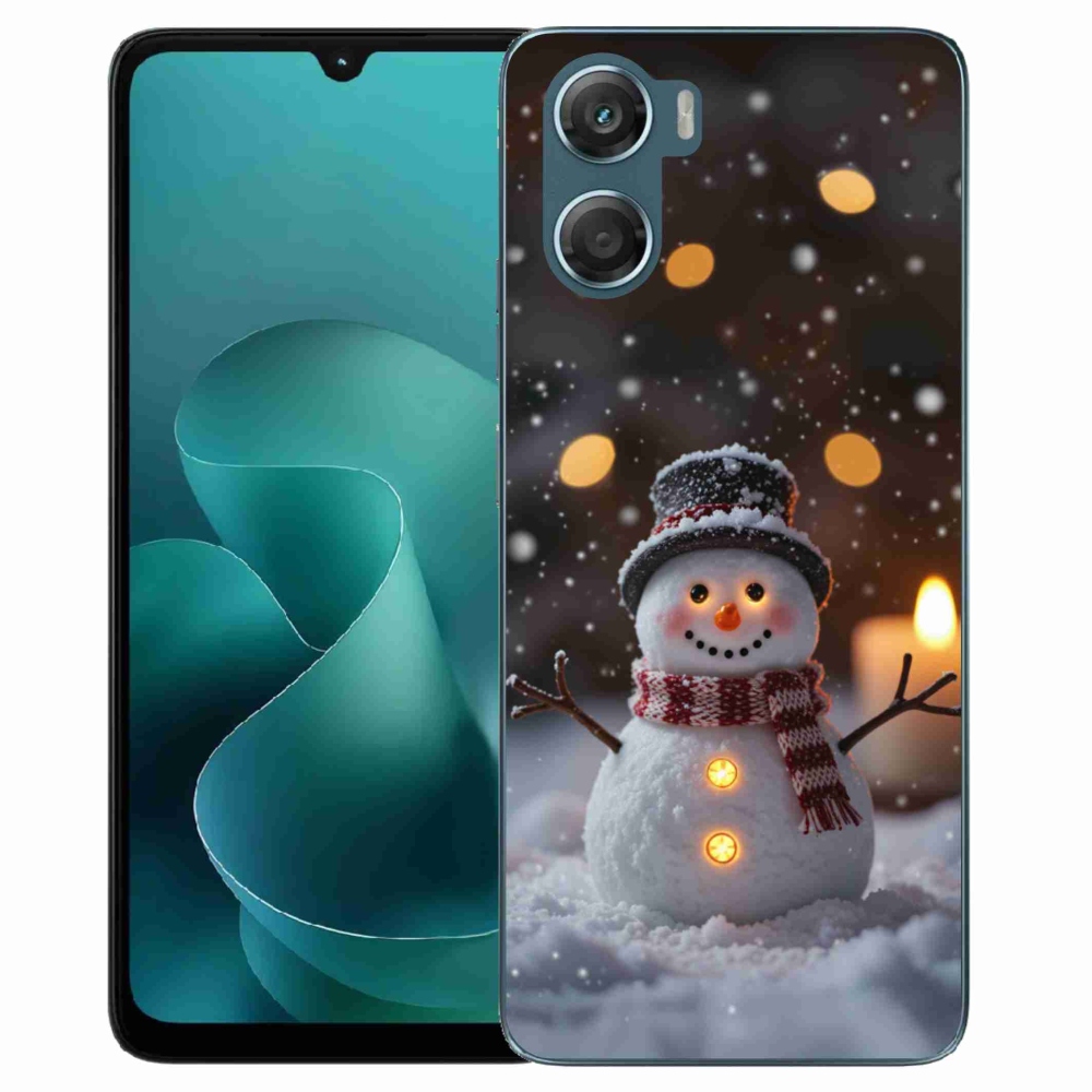 Gélový kryt mmCase na Motorola G06/G06 Power - veselý snehuliak