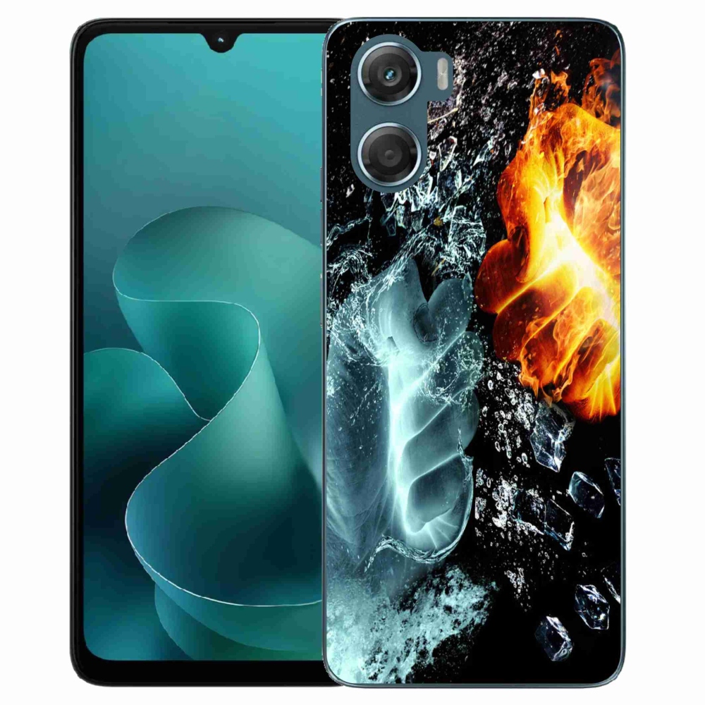 Gélový kryt mmCase na Motorola G06/G06 Power - voda a oheň