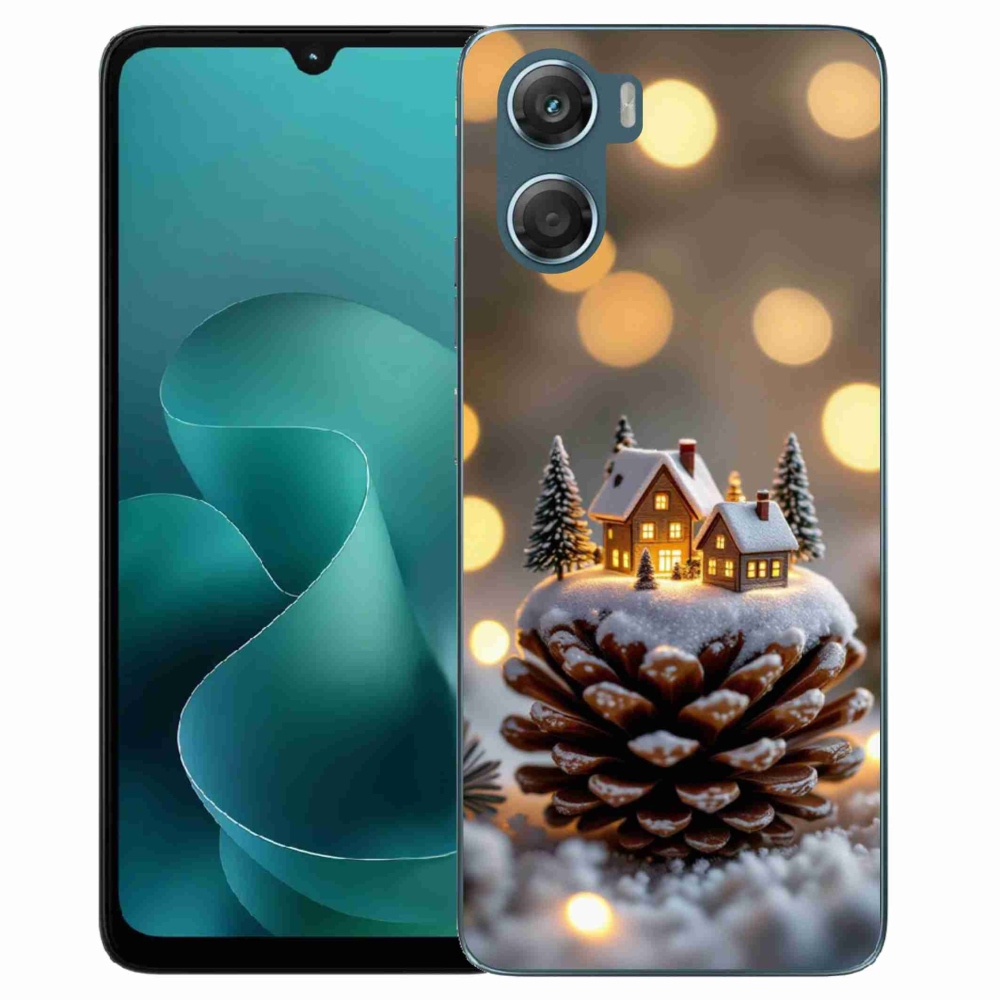 Gélový kryt mmCase na Motorola G06/G06 Power - zimná dedinka