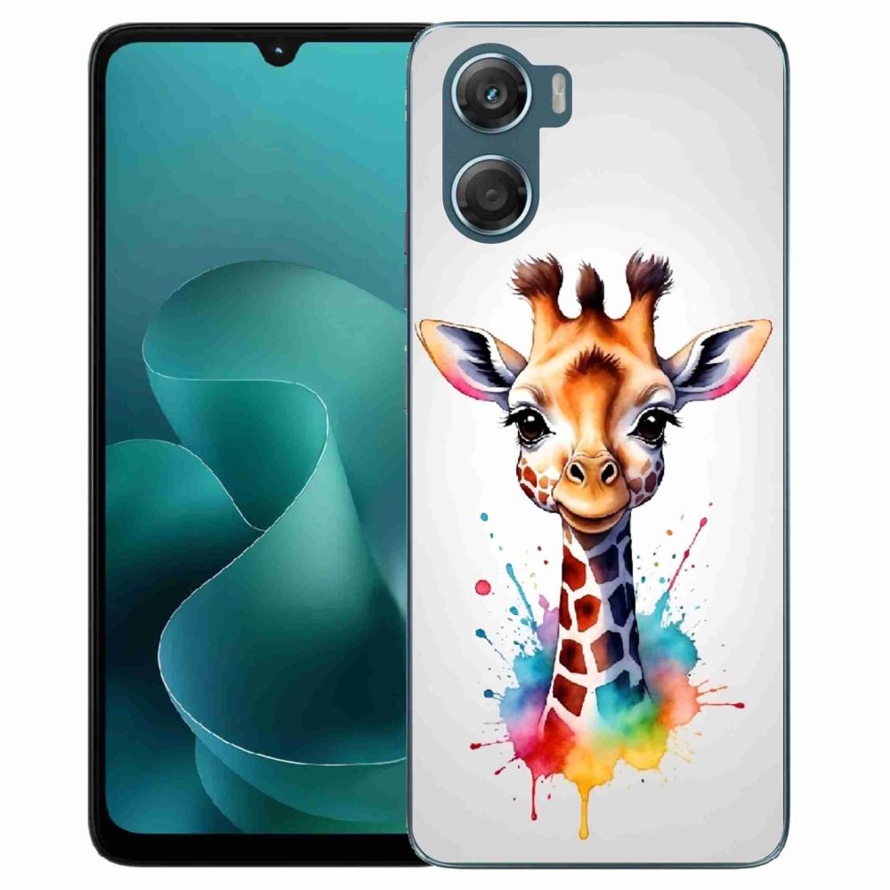 Gélový kryt mmCase na Motorola G06/G06 Power - žirafa 1