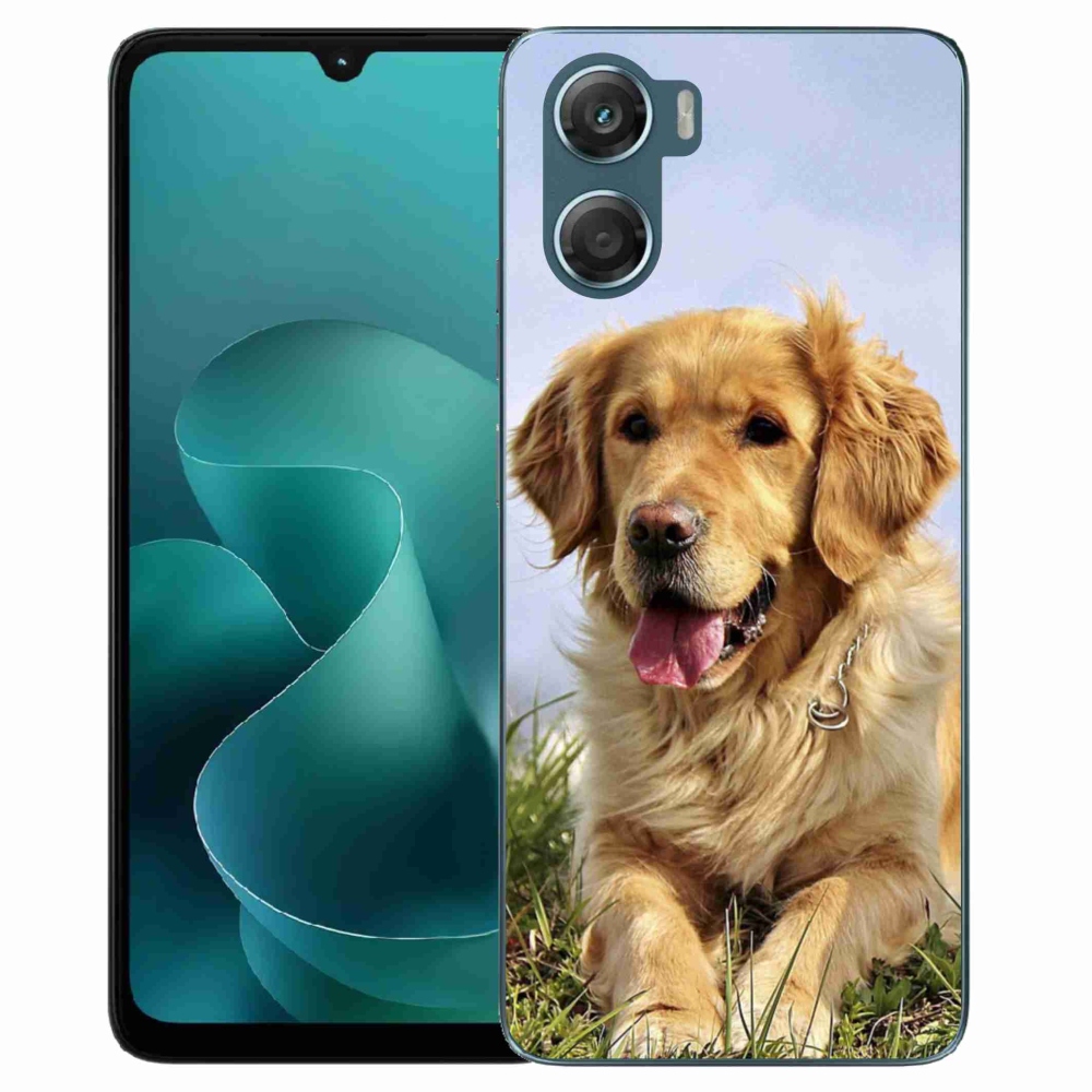 Gélový kryt mmCase na Motorola G06/G06 Power - zlatý retriever