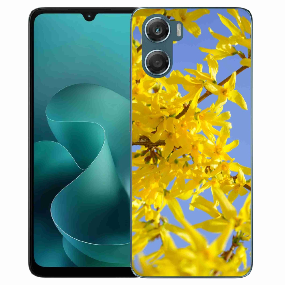 Gélový kryt mmCase na Motorola G06/G06 Power - žlté kvety