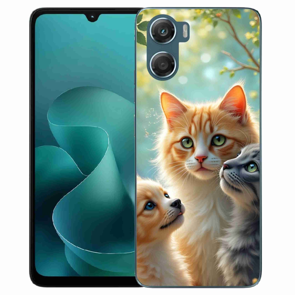 Gélový kryt mmCase na Motorola G06/G06 Power - zvieracie priateľstvo 2