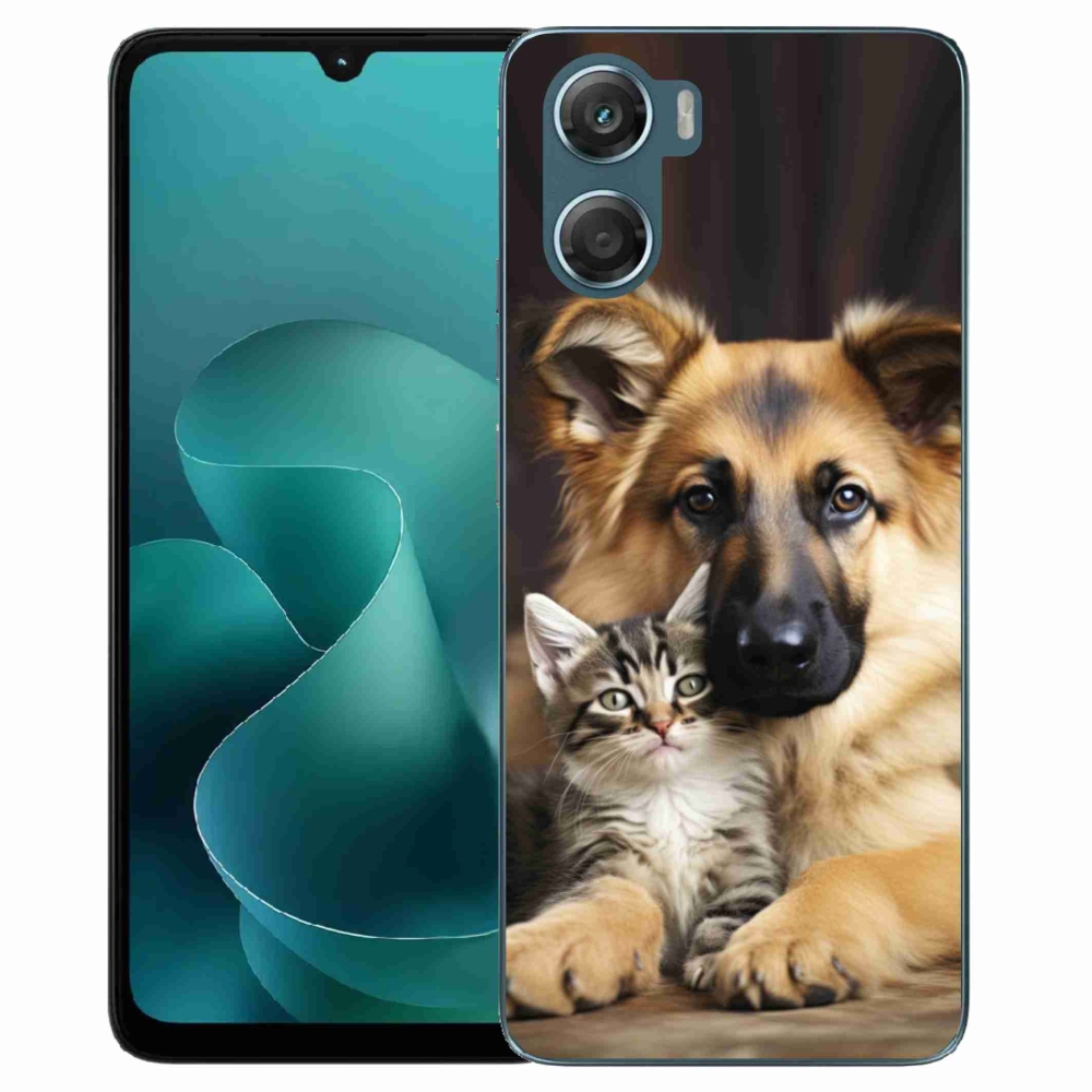 Gélový kryt mmCase na Motorola G06/G06 Power - zvieracie priateľstvo