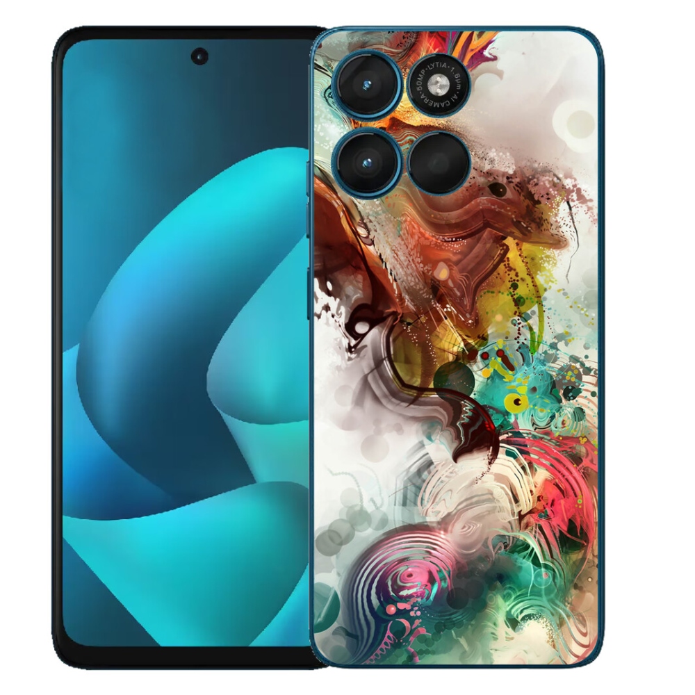 Gélový obal mmCase pre Motorola Moto G57 Power – abstrakt 1