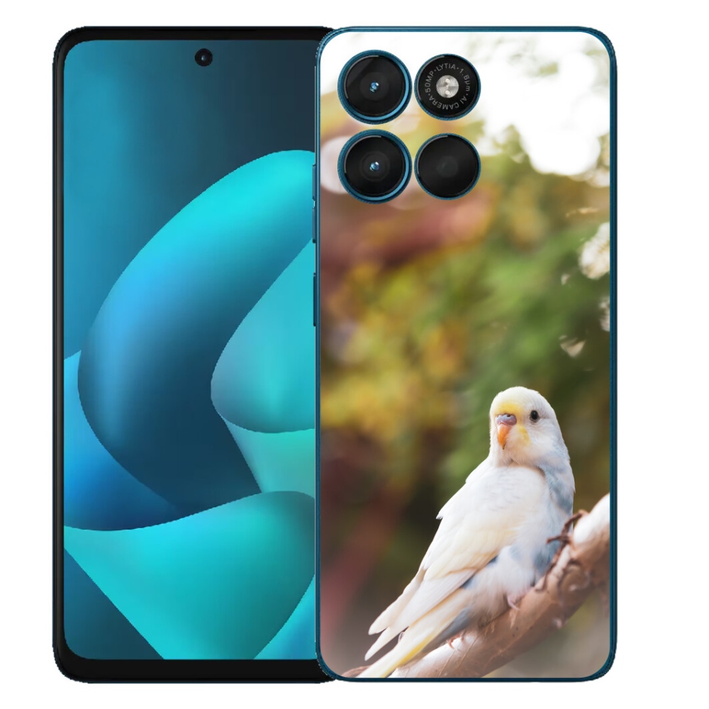 Gélový obal mmCase pre Motorola Moto G57 Power – biela andulka