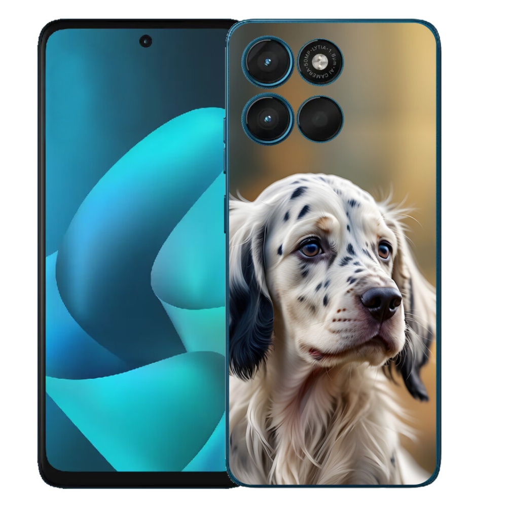 Gélový obal mmCase pre Motorola Moto G57 Power – anglický setr